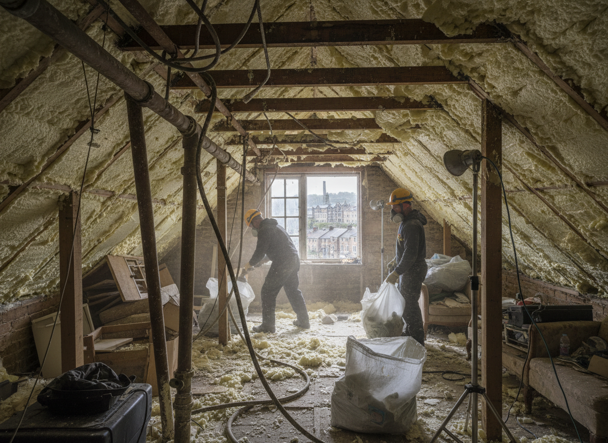 What Affects Spray Foam Removal Costs in Huddersfield