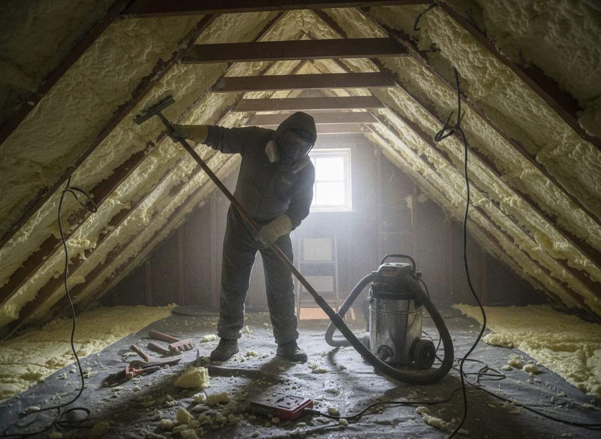 Spray Foam Removal in Shepley, West Yorkshire HD8 8