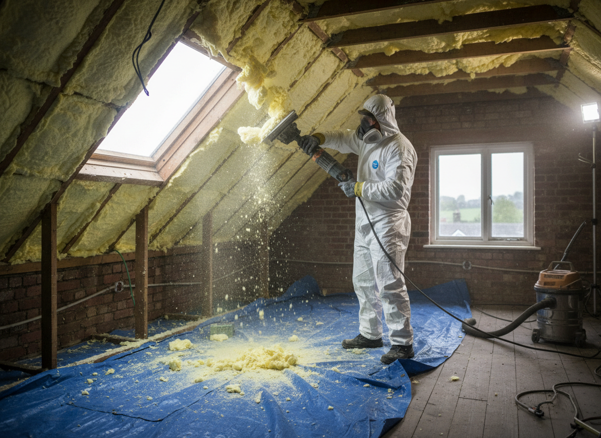 Spray Foam Removal in Honley